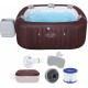 BESTWAY Lay-Z-Spa Maldives HydroJet Pro Jacuzzi dmuchane, 201 x 201 x 80 cm, 7 osób 6001U
