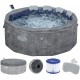 BESTWAY Lay-Z-Spa Carrara ThermaCore AirJet Jacuzzi dmuchane, 170 x 65 cm, 6 osób 6001V