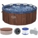 BESTWAY Lay-Z-Spa Toronto ThermaCore AirJet Jacuzzi dmuchane, 190 x 70 cm, 7 osób 6001W