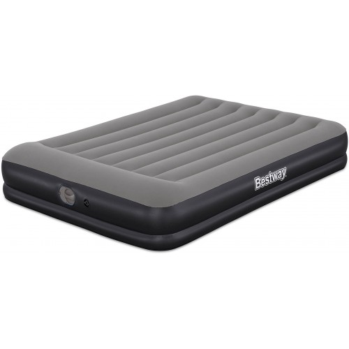 BESTWAY TriTech Queen Materac dmuchany z wbudowaną pompką USB, 203 x 152 x 36 cm 671BU