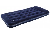 BESTWAY Twin Materac welurowy z wbudowaną pompką nożną, 188 x 99 x 28 cm 67224