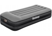 BESTWAY Air Bed Komfort Twin Materac welurowy z pompką, 191 x 97 x 46 cm 67401