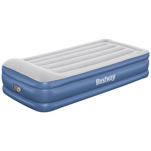 BESTWAY TriTech Twin Materac dmuchany z wbudowaną pompką, 191 x 97 x 46 cm 67628