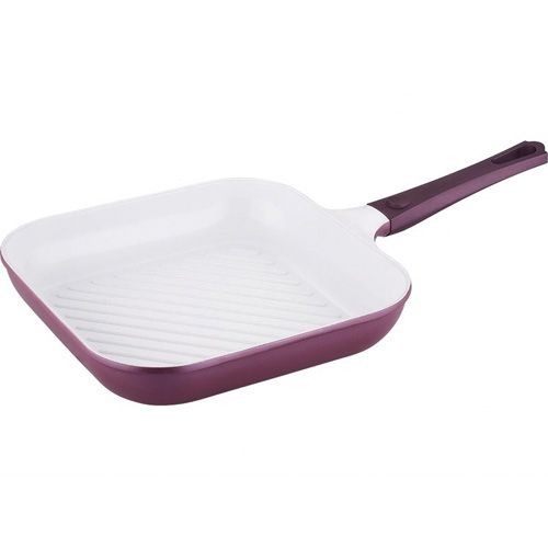 BERGNER Patelnia ceramiczna do grillowania 28 x 28 cm VIOFLA fioletowa BG-1999
