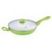 BERGNER Patelnia ceramiczna 28 cm COLORANT zielona BG-6628zele 