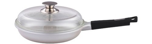 BERGNER Patelnia z nieprzywierającą powierzchnią i pokrywką 20 cm, SILVER EDGE BG-6707