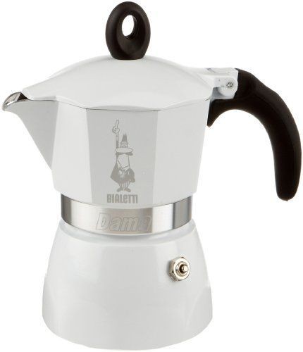 BIALETTI Dama Kawiarka z aluminium, 3 espresso, biała 2180199313