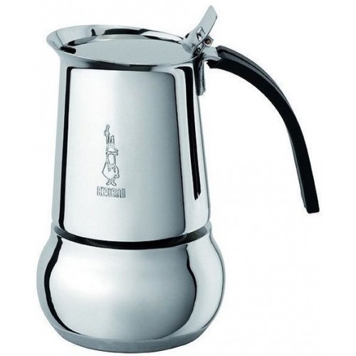 BIALETTI Kitty Nera Kawiarka ze stali nierdzewnej, 10 espresso 2160199314