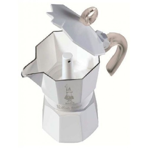 BIALETTI Moka Glossy Kawiarka, 3 espresso, biała 2140199314