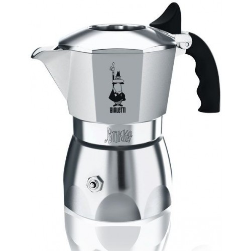 BIALETTI Brikka Elite Kawiarka z aluminium, 2 espresso, srebrny 2160199315