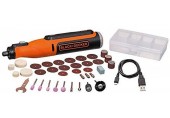 Black & Decker BCRT8I Szlifierka wielofunkcyjna 7,2V + 37 akcesoriów