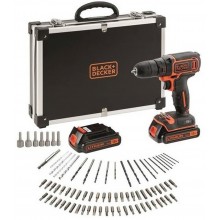 Black & Decker BDCDC18BAFC Wkretarka (30Nm/18V/2x1,5Ah) z akcesoriami