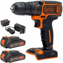 Black & Decker BDCDC18B Wiertarko wkrętarka 30Nm Li-Ion (2x1,5Ah/18V)