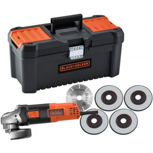 BLACK & DECKER BEG220KA5 Szlifierka 125 mm, 900W