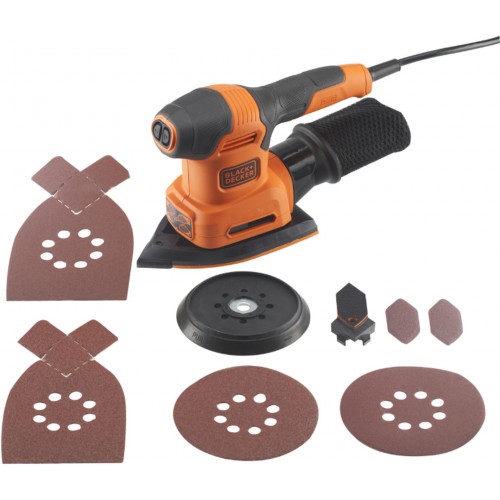 Black & Decker BEW200 Szlifierka do detali 200W 4v1