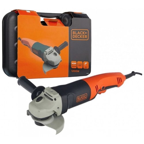 Black & Decker KG1202K Szlifierka kątowa (1200W/125mm) walizka