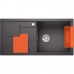 BLANCO SITY XL 6 S Silgranit PuraDur InFino Szarość skały z akcesoriami orange 525057