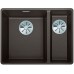 BLANCO SUBLINE 340/160-F Silgranit PuraDur kawowy z korkiem InFino 523573