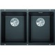 BLANCO SUBLINE 350/350-U antracyt bez korka aut. z korkami InFino 523574