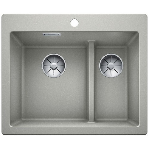 BLANCO PLEON 6 Split Silgranit InFino perłowoszary z korkiem automatycznym 523699 BLANCO PLEON 6 Split Silgranit InFino perłowoszary z korkiem automatycznym 523699