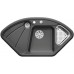 BLANCO DELTA ceramika PuraPlus bazaltowy z korkiem InFino 523723