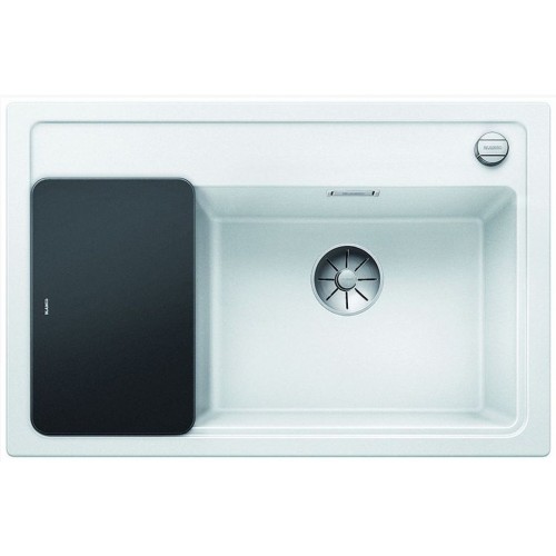 BLANCO ZENAR XL 6S Compact biały i deską szklaną z kork. aut. prawa komora 523758