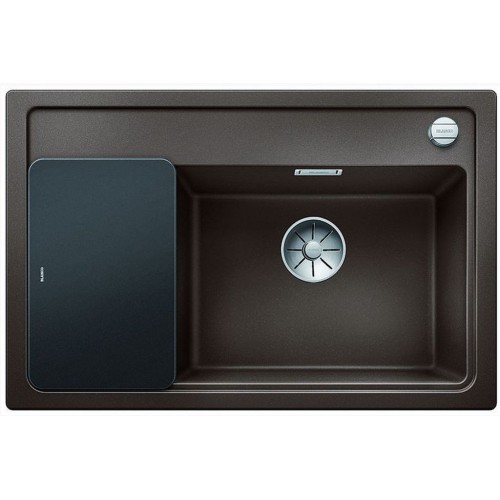 BLANCO ZENAR XL 6S Compact kawowy i deską szklaną z kork. aut. prawa komora 523763