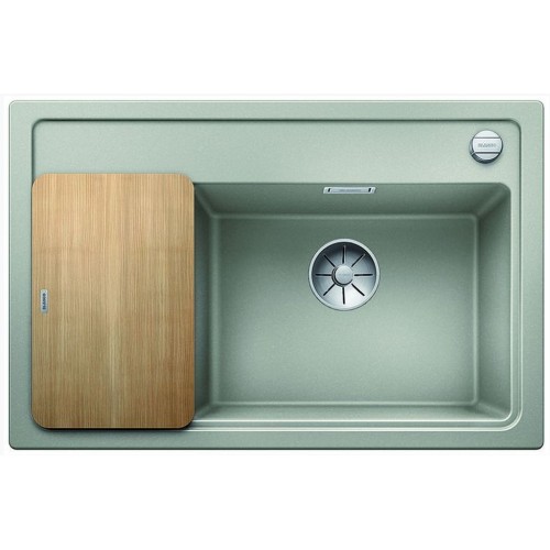 BLANCO ZENAR XL 6S Compact perłowoszary i deską drewnianą z kork. aut. prawa komora 523767