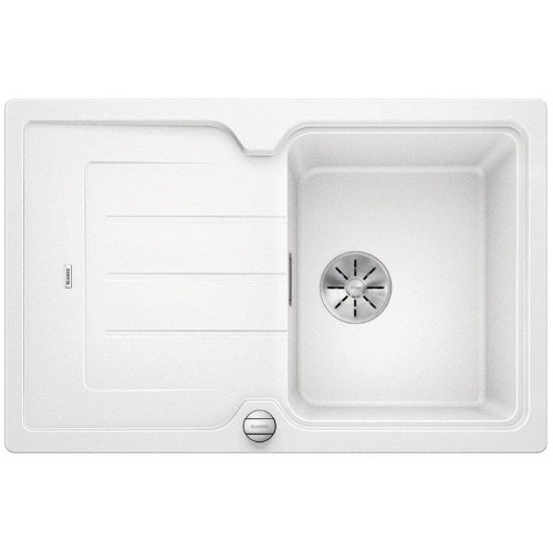 BLANCO CLASSIC NEO 45 S InFino biały z korkiem aut. z deska 524008
