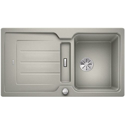BLANCO CLASSIC NEO 5 S InFino perłowoszary z korkiem aut. z deska 524018