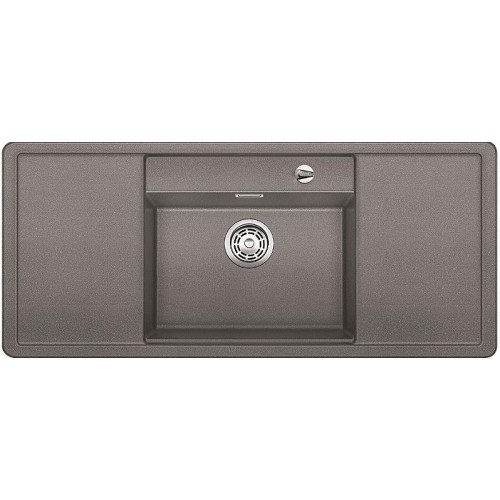 BLANCO Alaros 6 S Silgranit®PuraDur®II Zlewozmywak tartufo, czarne akcesoria 517283