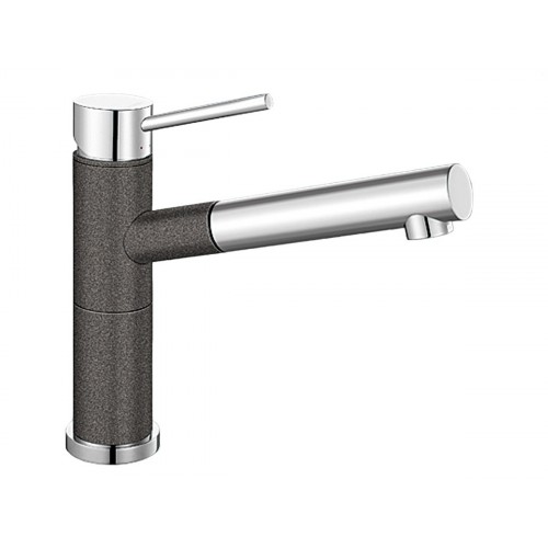 BLANCO Alta-S Compact Silgranit®Look Bateria kuchenna antracyt/chrom 515333