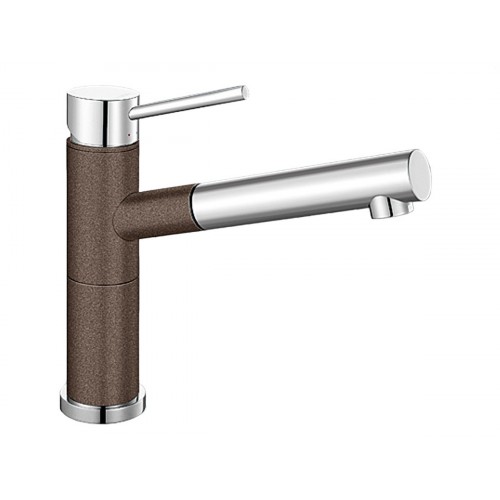 BLANCO Alta-S Compact Silgranit®Look Bateria kuchenna kawa/chrom 515334