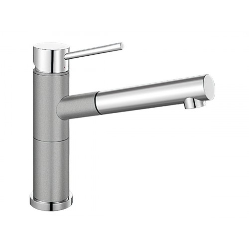 BLANCO Alta-S Compact Silgranit®Look Bateria kuchenna alumetalik/chrom 515326