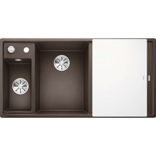 BLANCO Axia III 6 S InFino zlewozmywak Silgranit, Kawowy 524662