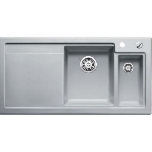 BLANCO Axon II 6 S zlewozmywak ceramiczny PuraPlus szarość aluminium, prawy 516550
