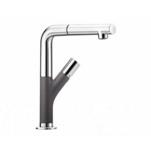 BLANCO Yovis-S SILGRANIT®-Look bateria kuchenna chrom/szarość skały 518807