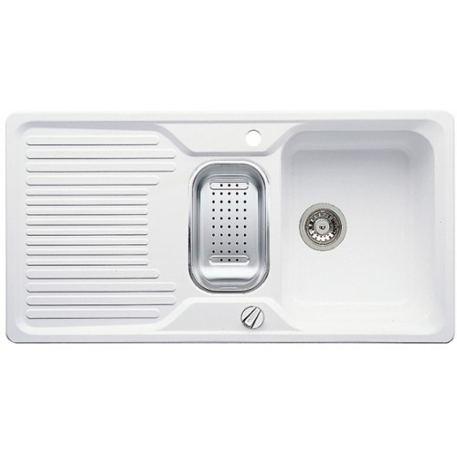 BLANCO Classic 6 S Silgranit®PuraDur® Zlewozmywak biały + stalowa wkładka, 509234