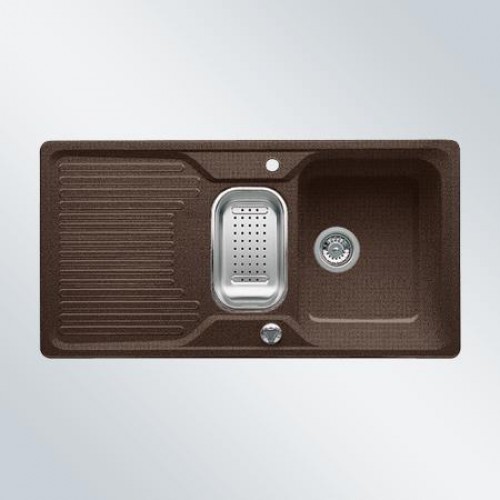 BLANCO Classic 6 S Silgranit®PuraDur®II Zlewozmywak kawowy + stalowa wkładka, 514984