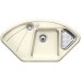 BLANCO Delta PuraPlus® Zlewozmywak ceramiczny magnolia połysk 519606