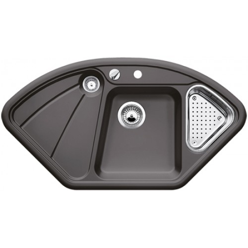 BLANCO Delta Silgranit®PuraDur® Zlewozmywak antracyt 510000