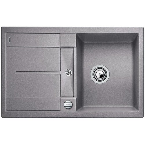 BLANCO Metra 45 S-F Silgranit z korkiem automatycznym, alumetalik 519082 BLANCO Metra 45 S-F Silgranit z korkiem automatycznym, alumetalik 519082