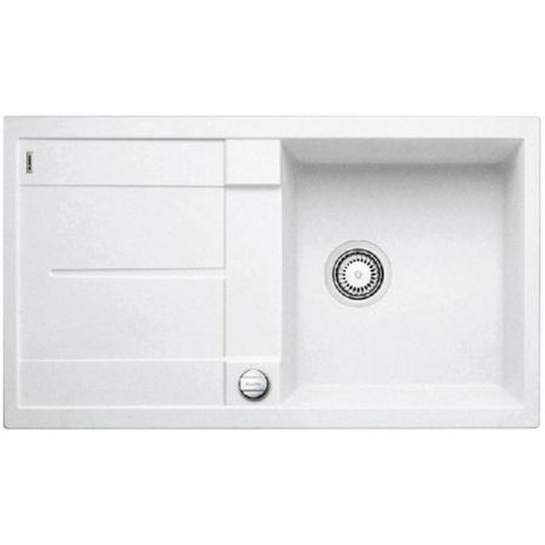 BLANCO METRA 5 S-F Silgranit z korkiem automatycznym, biały 519099