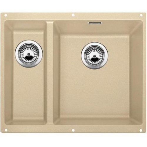 BLANCO SUBLINE 340/160-U Silgranit® zlewozmywak zkorkiem aut. prawy, szampan 520408