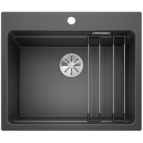 BLANCO Etagon 6 InFino Silgranit PuraDur Antracyt, szyny 524539