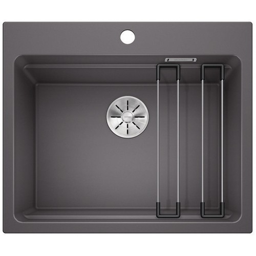 BLANCO Etagon 6 InFino Silgranit PuraDur Szarość skały, szyny 524540 BLANCO Etagon 6 InFino Silgranit PuraDur Szarość skały, szyny 524540