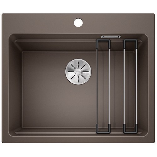 BLANCO Etagon 6 InFino Silgranit PuraDur Kawowy, szyny 524548