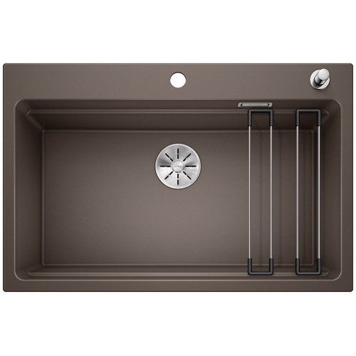 BLANCO Etagon 8 Silgranit PuraDur Kawowy, korek auto., InFino, szyny 525186