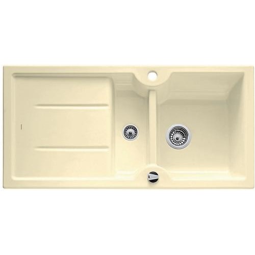 BLANCO IDESSA 6 S zlewozmywak ceramiczny wanilia z korkiem automatycznym 516002