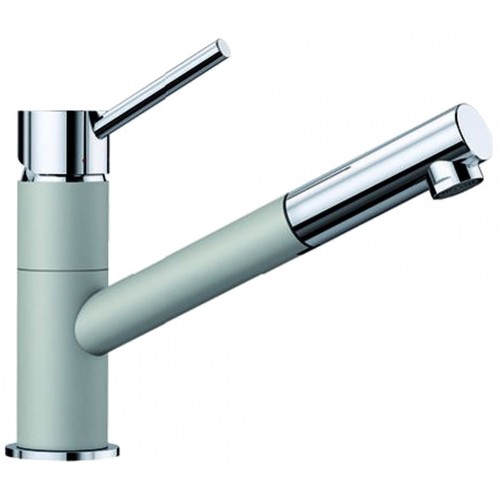 BLANCO Kano-S HD SILGRANIT, bateria kuchenna, perłowoszara/chrom 525045